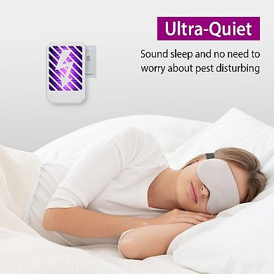 Indoor Bug Zapper UV Electric Mosquito Insect Killer Lamp Fly Trap Odorless Noiseless Repellent