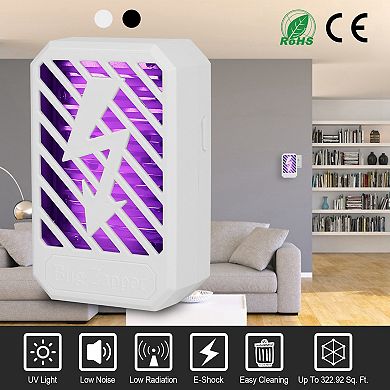 Indoor Bug Zapper UV Electric Mosquito Insect Killer Lamp Fly Trap Odorless Noiseless Repellent