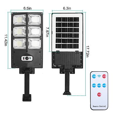 Solar Wall Light with 252 LEDs, PIR Motion Sensor & Remote, IP65 Waterproof Outdoor Security Lamp