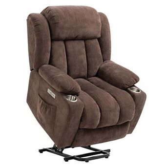 Power Lift Recliner Chair Heavy Duty Motion Mechanism with 8-Point Vibration Massage & Lumbar Heat