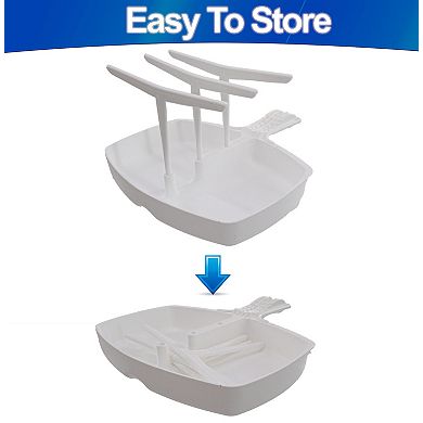 Microwave Bacon Cooker Tray with Rack Non-Stick, Holds 12 Strips, Dishwasher Safe