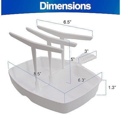 Microwave Bacon Cooker Tray with Rack Non-Stick, Holds 12 Strips, Dishwasher Safe
