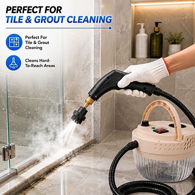 2500W Handheld Steamer High Temp & Pressure with 1400ml Tank