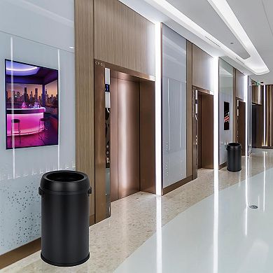 65L Open Top Stainless Steel Trash Can