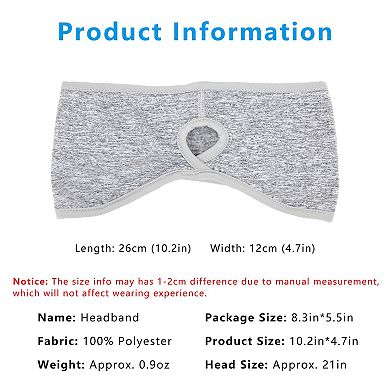 Women's Ponytail Headband Moisture-Wicking for Running Exercise Workouts Winter Ear Warmer