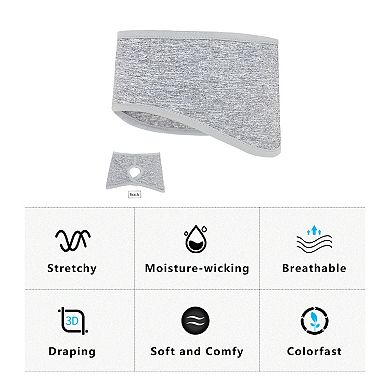 Women's Ponytail Headband Moisture-Wicking for Running Exercise Workouts Winter Ear Warmer