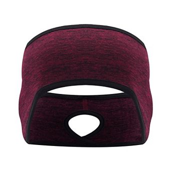 Women's Ponytail Headband Moisture-Wicking for Running Exercise Workouts Winter Ear Warmer