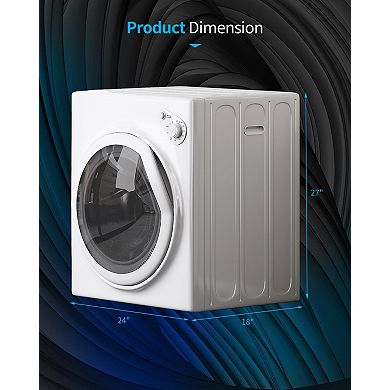 3.6 Cu.Ft.Compact Electric Dryer with Delicate Dry