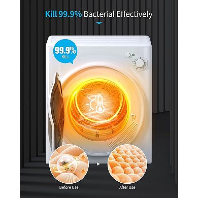 3.6 Cu.Ft.Compact Electric Dryer with Delicate Dry