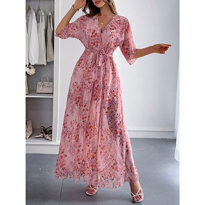 princess polly baby blue dress Boho Maxi Dress - Perfect for Beach, Vacation & Brunch! Sleeveless V-Neck  Button Detail Casual Dress with Pockets # SleevelessDress # CasualDress #  SummerDress # BohoFashion # VNeckDress # DressesForWomen # Outfit of the  Day main image 1