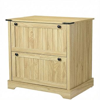 IDEALHOUSE Farmhouse 2-Drawer Lateral Filing Cabinet