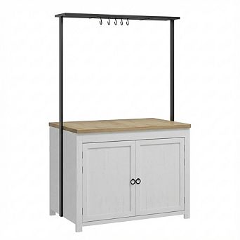 IDEALHOUSE Heavy-Duty Kitchen Island Cart with Storage