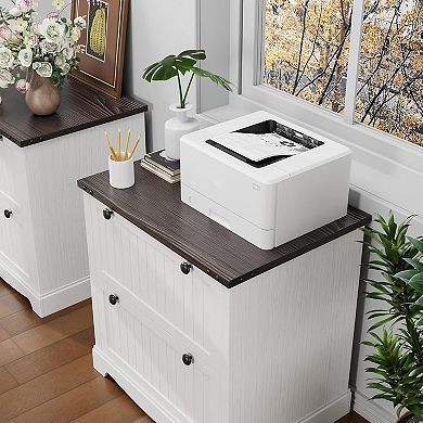 IDEALHOUSE Farmhouse File Cabinet with Drawers