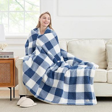 Plaid Reversible Double Sided Blanket