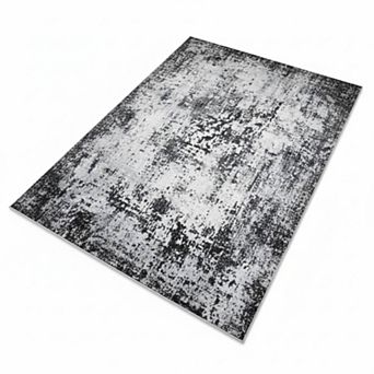 Vintage Boho Medallion Washable Area Rug Non-Slip Low Pile for Living Room Bedroom