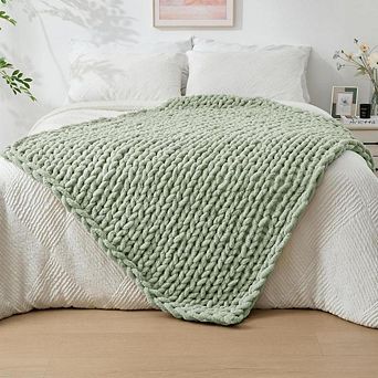 Chunky Knit Throw Blanket