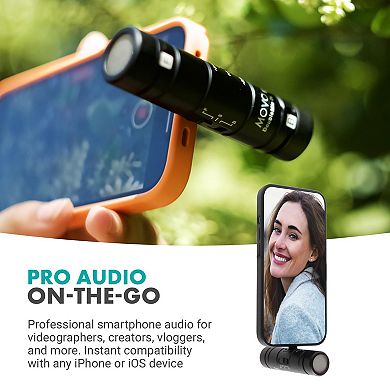 Movo DoubleMic-DI Dual Capsule Microphone for iPhone