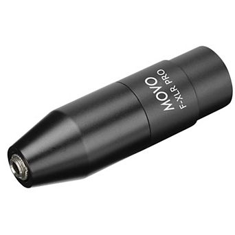 Movo FXLR-PRO 3.5mm (TRS) Mini-Jack Female Microphone Adapter to 3-pin XLR Male Connector