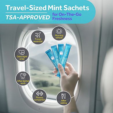 Nano-Hydroxyapatite Portable Mouthwash for Sensitive Teeth, Fluoride-Free, Alcohol-Free (30 Pack)