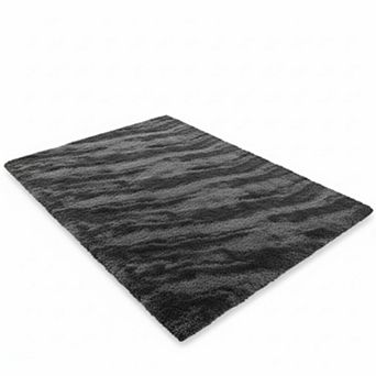 Tie-Dyed Soft Fluffy Shag Area Rug Non-Slip High Pile Carpet for Home