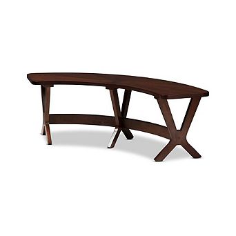 Walnut Mid-Century Dining Bench