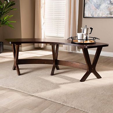 Walnut Mid-Century Dining Bench