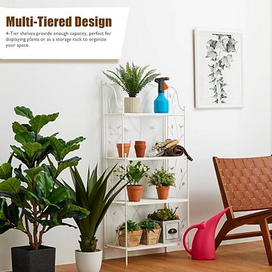 Rectangular Metal Multiple Shelf Plant Stand