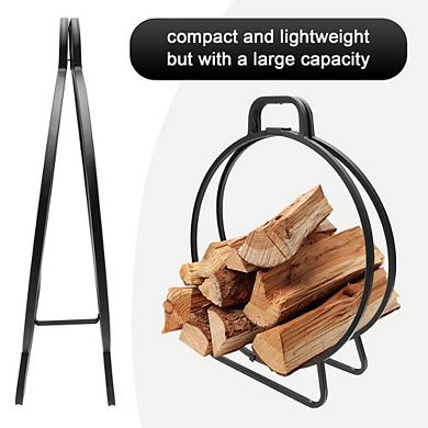 Portable Space-Saving Firewood Rack