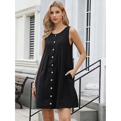 Shift Dress for Women's Sleeveless Summer Casual Tunic Tank Dresses