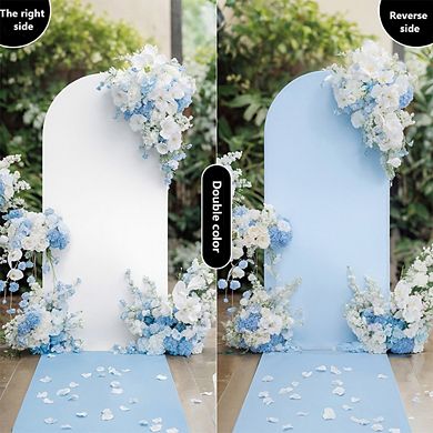 Wedding Arch Backdrop Cover,Portable Dual-Sided Spandex Fitted Wedding Arch Stand Covers