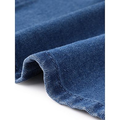 Women's Plus Size Denim Vest Top Button Down Casual Sleeveless Jean Jacket Suit Waistcoat Vests