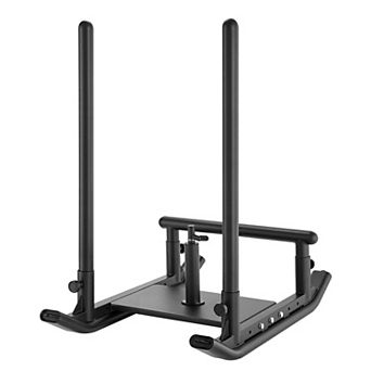 Fitness Training Sled with Adjustable Handles and Harness, Glides on Turf & Tracks