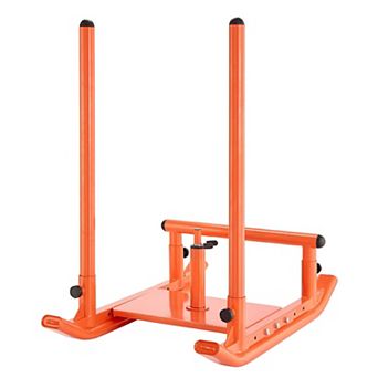 Fitness Training Sled with Adjustable Handles and Harness, Glides on Turf & Tracks
