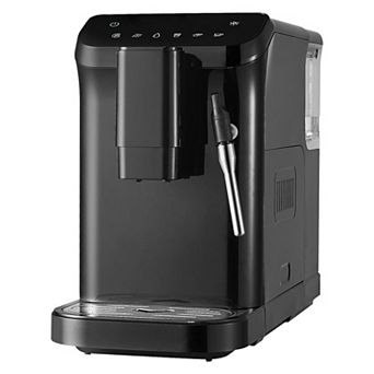 Automatic Espresso Machine with Built-In Grinder and 20-Bar High Pressure - Black