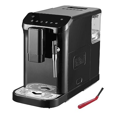 Automatic Espresso Machine with Built-In Grinder and 20-Bar High Pressure - Black