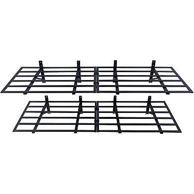 Workshop Wall Shelf System with Adjustable Metal Racks for Tools and Gear