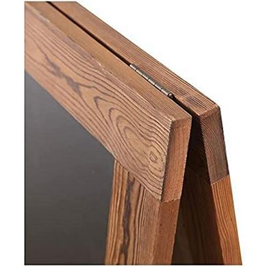 Rustic Magnetic A-Frame Chalkboard Sign 40x20, Double-Sided, for Cafes, Weddings & Events