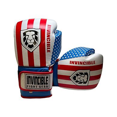 Amber Sporting Goods Invincible Fight Gear Leather Hook & Loop Training Gloves