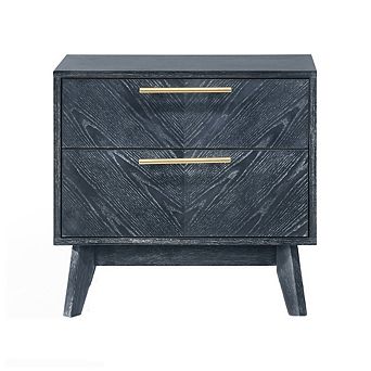 Modrest Diana - Modern Grey Ash Nightstand