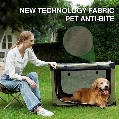 30' Collapsible Travel Dog Crate, Foldable