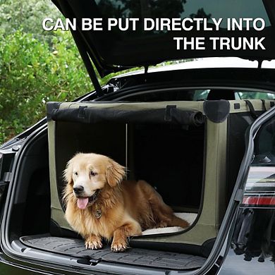 30' Collapsible Travel Dog Crate, Foldable