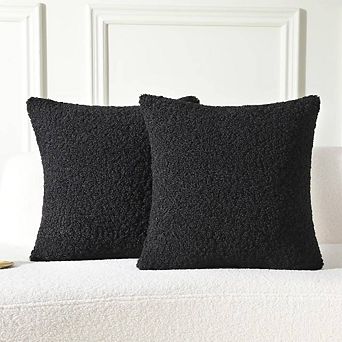 2 pc Soft Fluffy Throw Pillow Cases