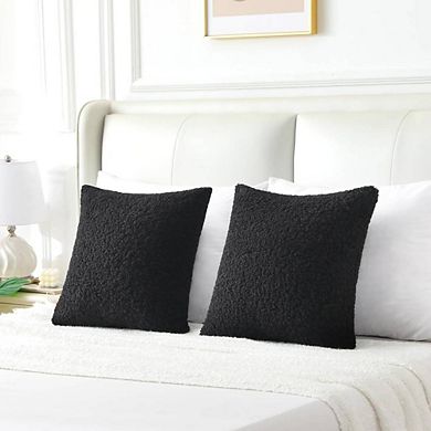 2-Piece Soft Fluffy Throw Pillow Cases