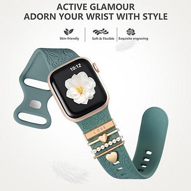 SMARTWATCH BAND WITH DECORATIVE CHARMS