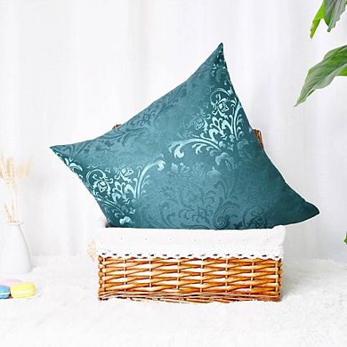 2-Piece Floral Damask Throw Pillow Cases