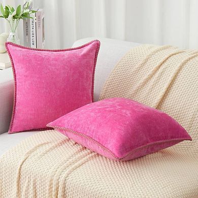 2-Piece Stitched Edge Throw Pillow Cases