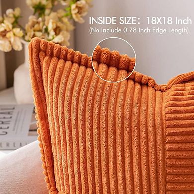 2-Piece Decorative Textured Throw Pillow Cases