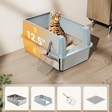 Large Metal Litter Box with Lid