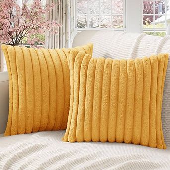 2 pc Luxury Soft Throw Pillow Cases