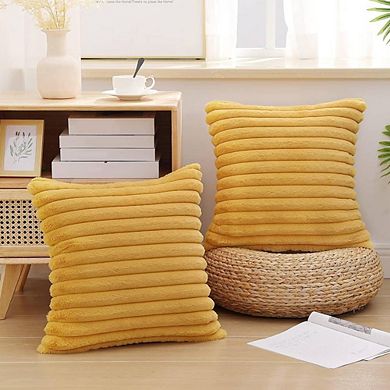 2-Piece Luxury Soft Throw Pillow Cases